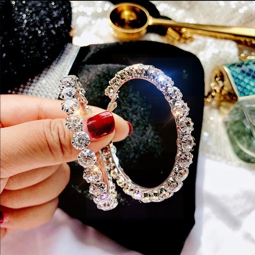 Diamanté Hoops